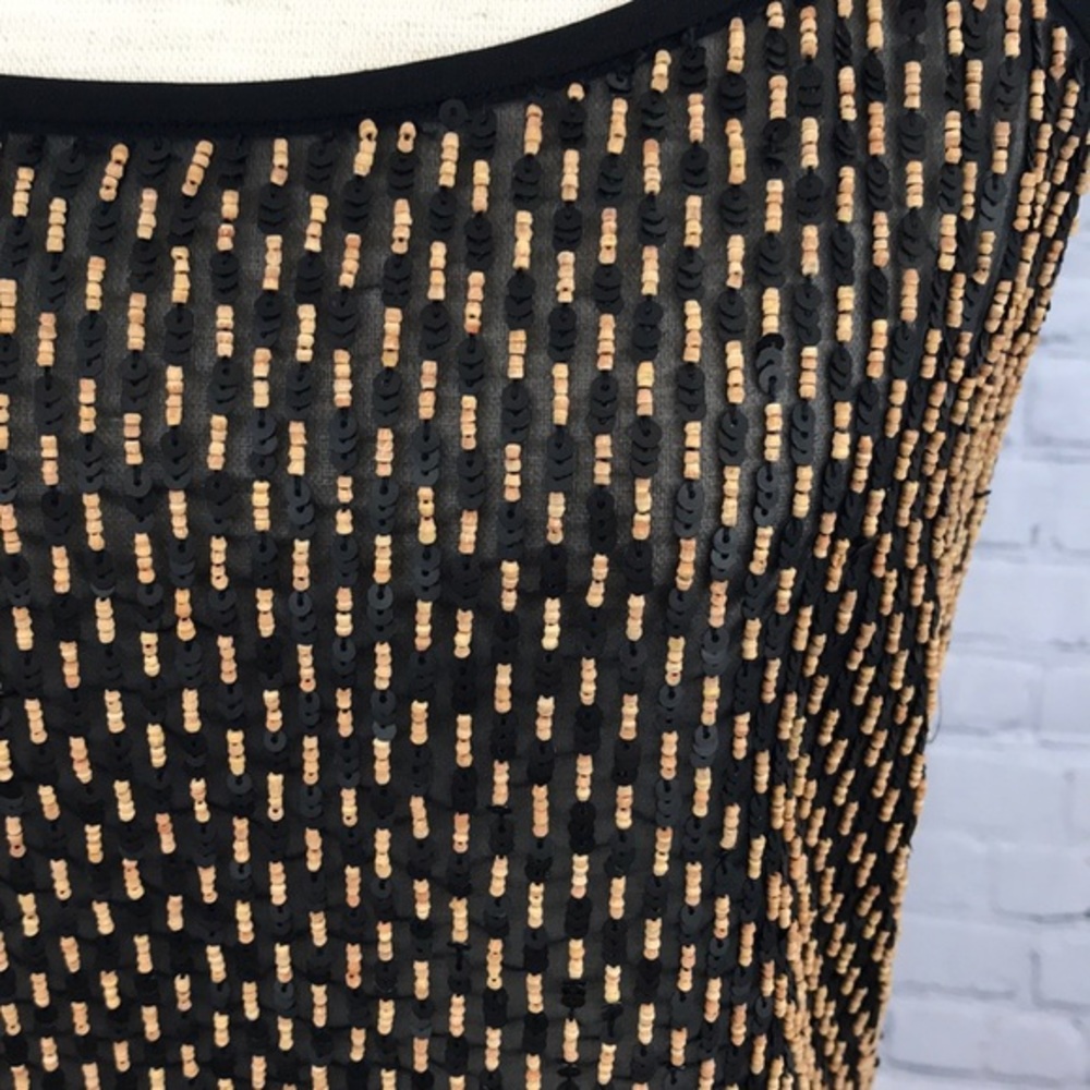 LINDA ALLARD ELLEN TRACEY Beaded Tank Top sz 4 - Picture 2 of 6